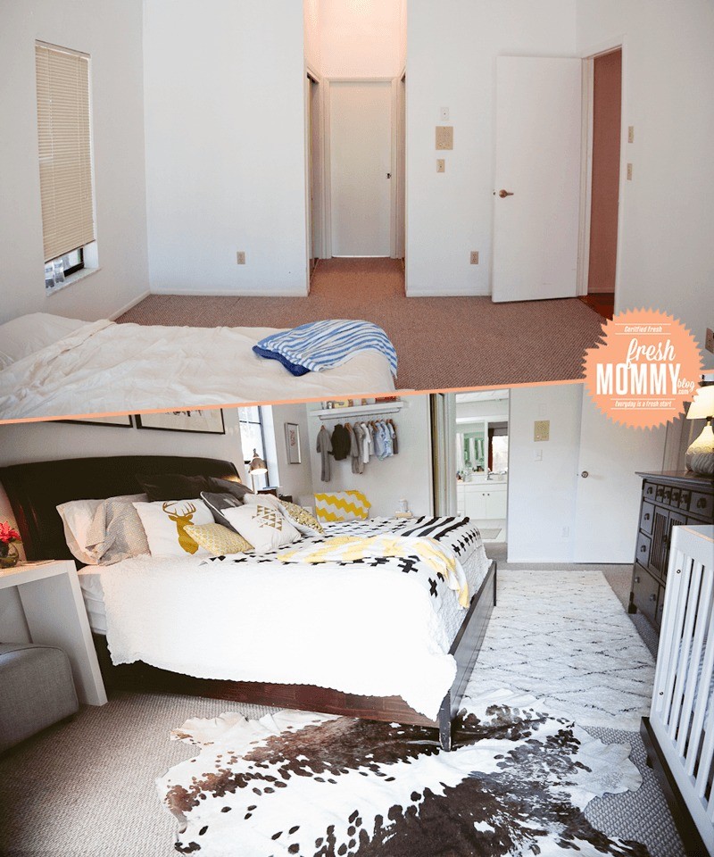 5 Tips to Cozy Up a Bedroom |Before and After Makeover on Fresh Mommy Blog