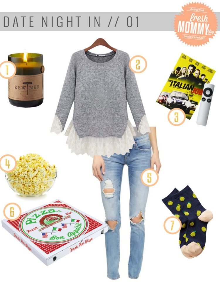 date night at home and on a budget. What to do and what to wear.