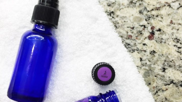 A DIY Thieves Shield spray that is sanitizing, antiviral and antibacterial