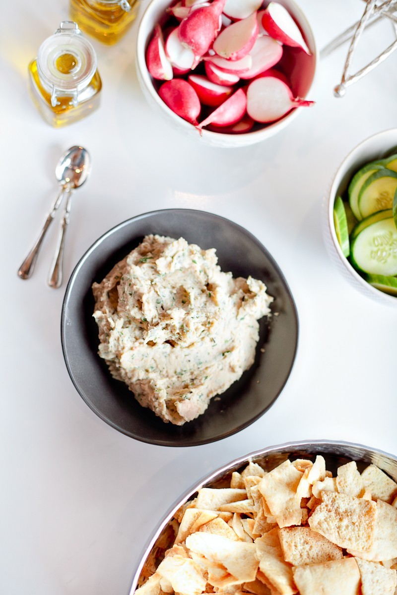 Fresh Herb White Bean Dip… so delicious and a great and easy alternative to hummus