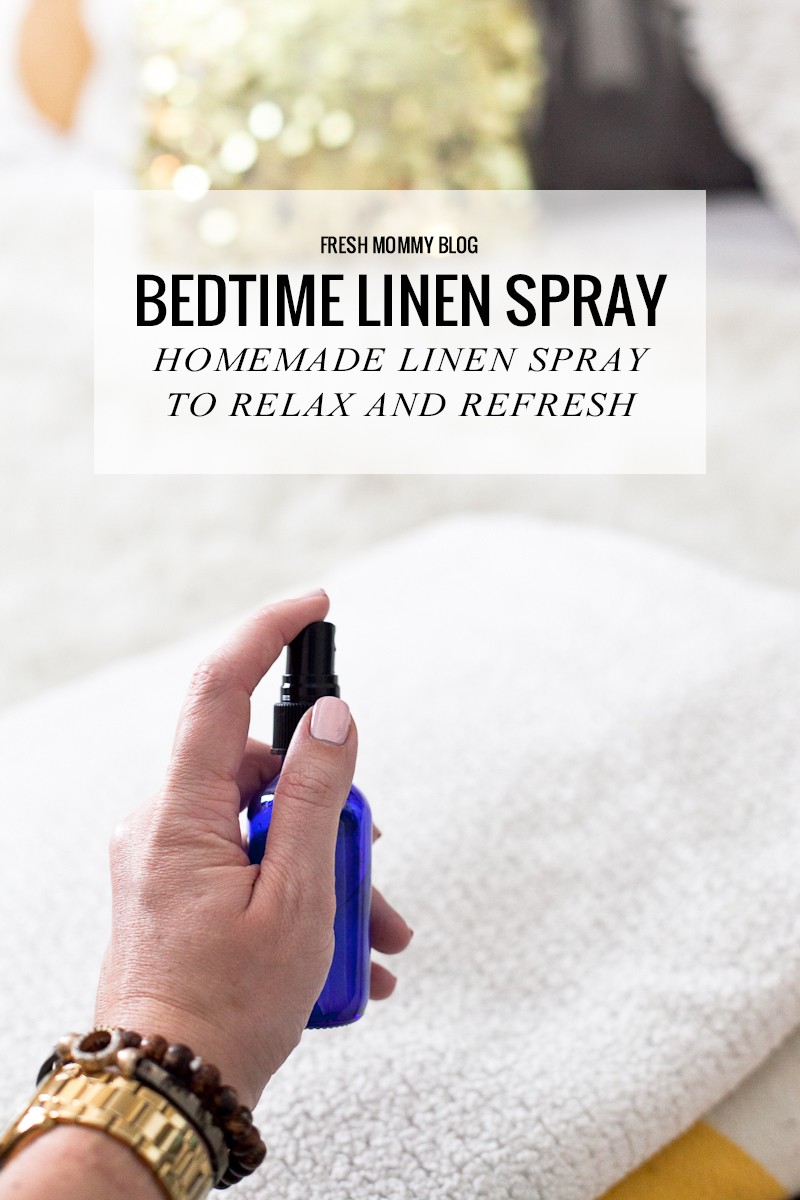 A good night’s sleep is the starting point for resisting germs and viruses, easing stress, and losing weight. Why wouldn’t we want a Bedtime Linen Spray to help us get the rest we need?  Homemade Linen Spray to Relax and Refresh with Essential Oils - Made with Wild Orange Essential Oil or Bergamot Essential Oil Lavender Essential Oil Cedarwood Essential Oil Roman Chamomile Essential Oil