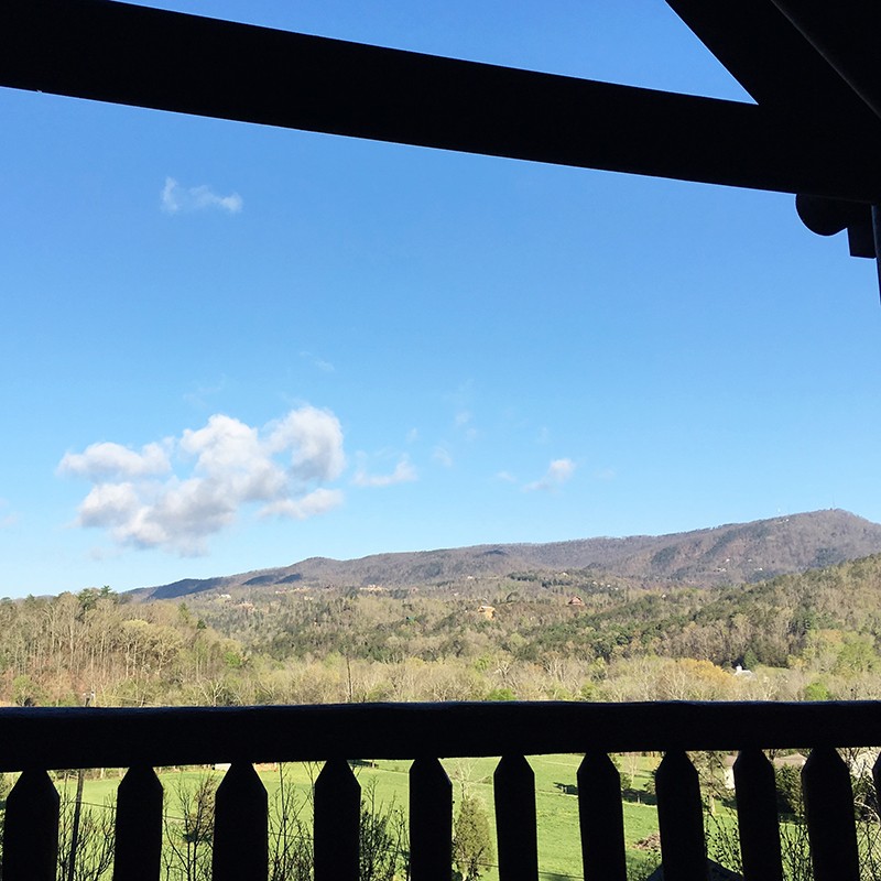Cabin views in Pigeon Forge