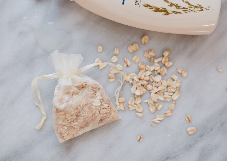 DIY Herbal Oatmeal Shower Bags