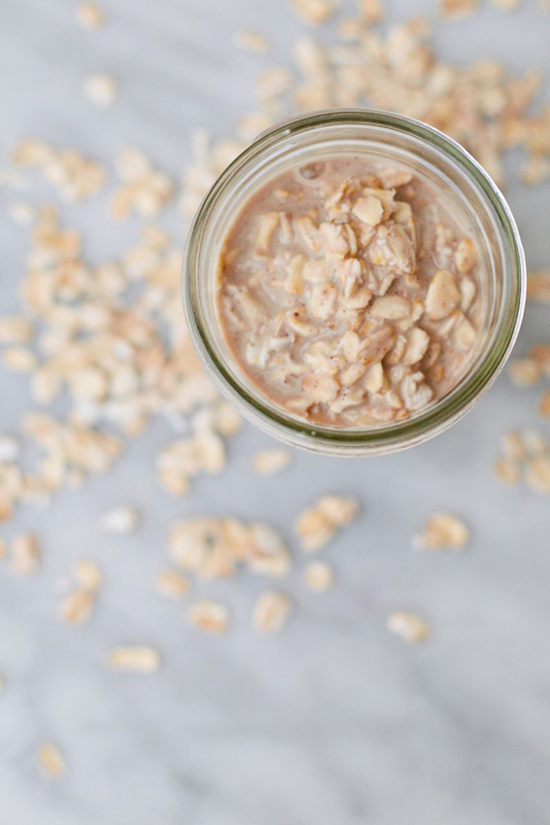 Simple and Easy Vanilla Protein Overnight Oats. Tastes deliciously like dessert and perfect to have ready for busy mornings so you can just grab and go! From freshmommyblog.com
