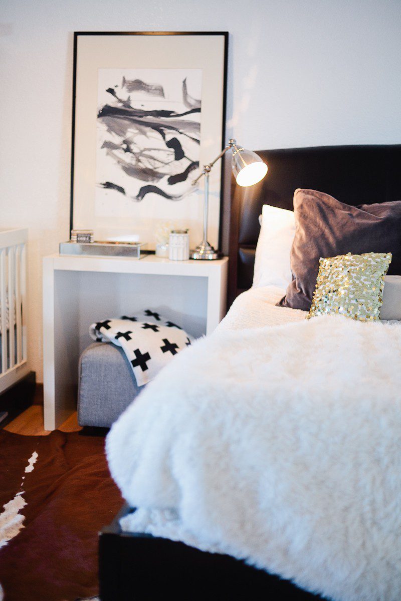 A Redesigned Master Bedroom and Nursery Suite in Navy Blue and White with Fresh Mommy Blog