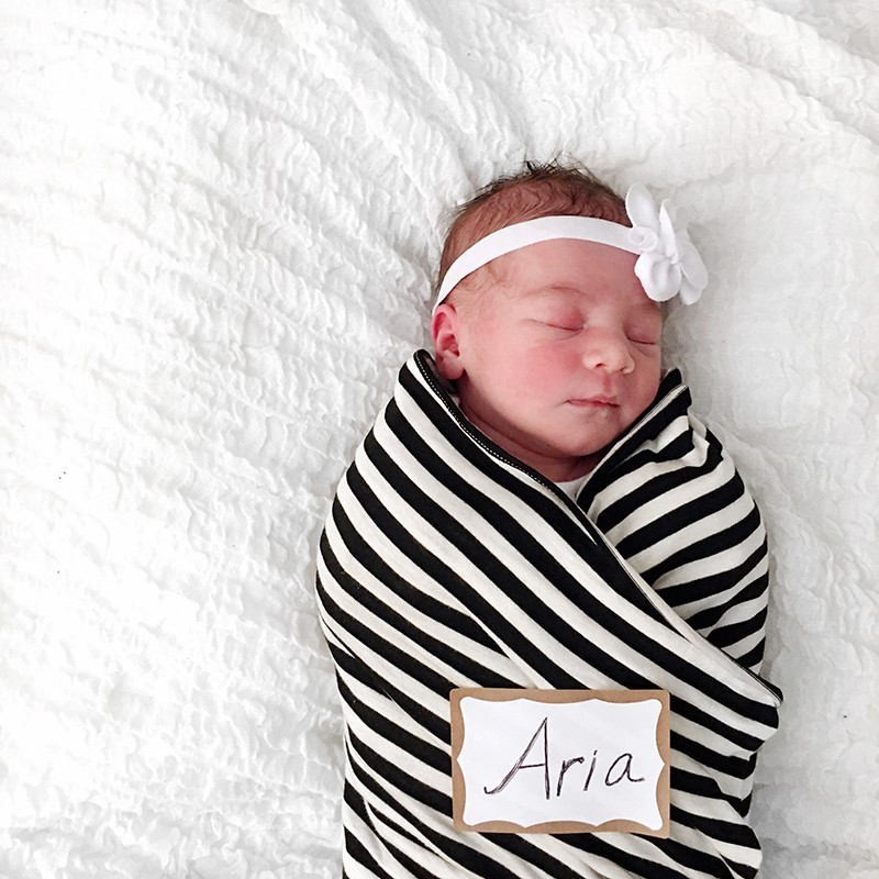 Welcome to the world, baby Aria Lee Blue!!