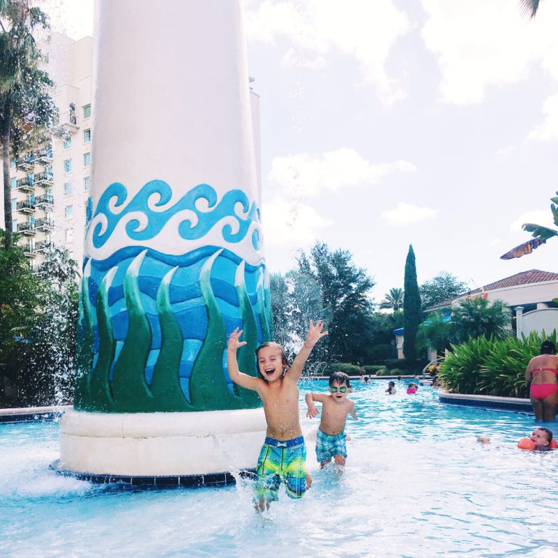 Splash Pad fun at Omni Resort Orlando at Champions Gate