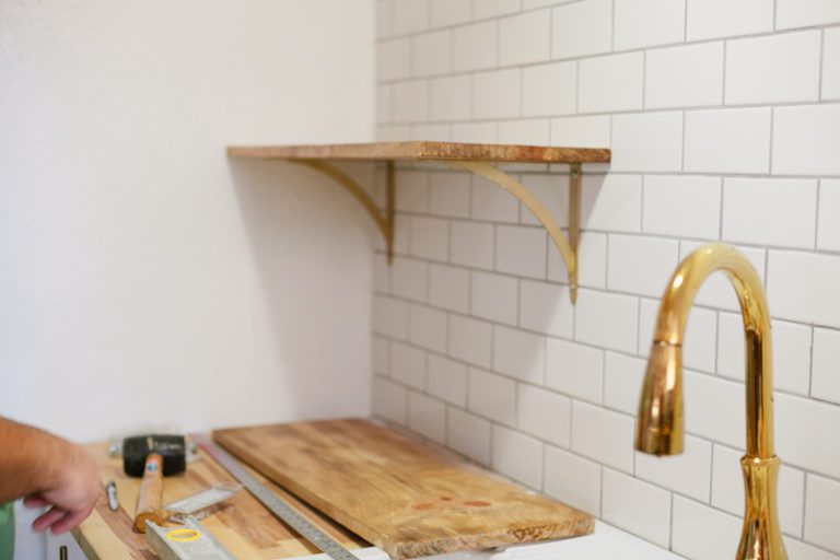 How to Hang Open Shelving DIY Fresh Mommy Blog