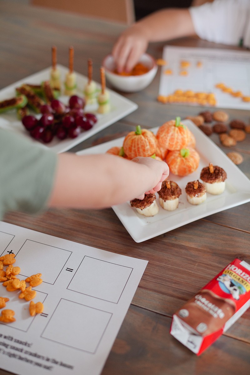 Not-So-Spooky Snacks and a FREE Math Printable for a Healthier Halloween from Tabitha Blue of Fresh Mommy Blog and Horizon Organic