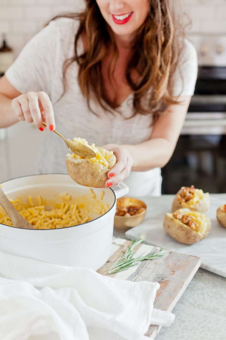 Mac and Cheese Stuffed Baked Potato Fresh Mommy Blog