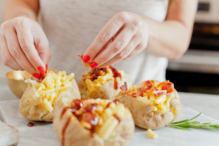Mac and Cheese Stuffed Baked Potato Fresh Mommy Blog