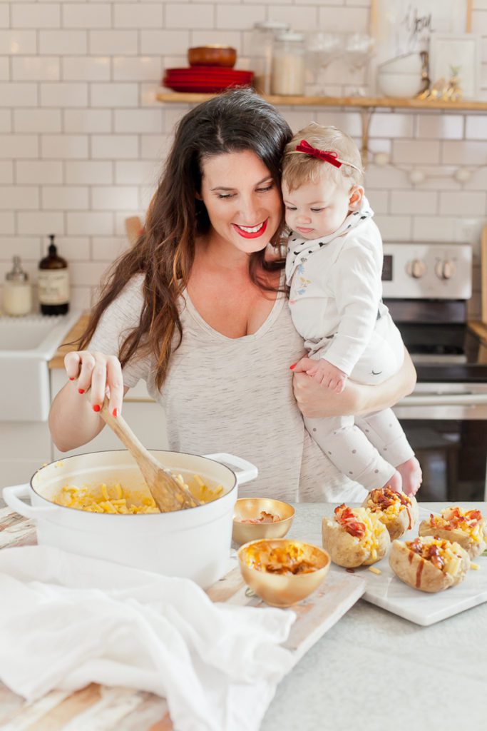 Mac and Cheese Stuffed Baked Potato Fresh Mommy Blog
