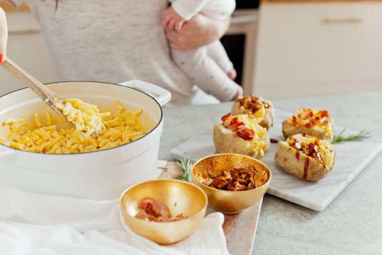 Mac and Cheese Stuffed Baked Potato Fresh Mommy Blog