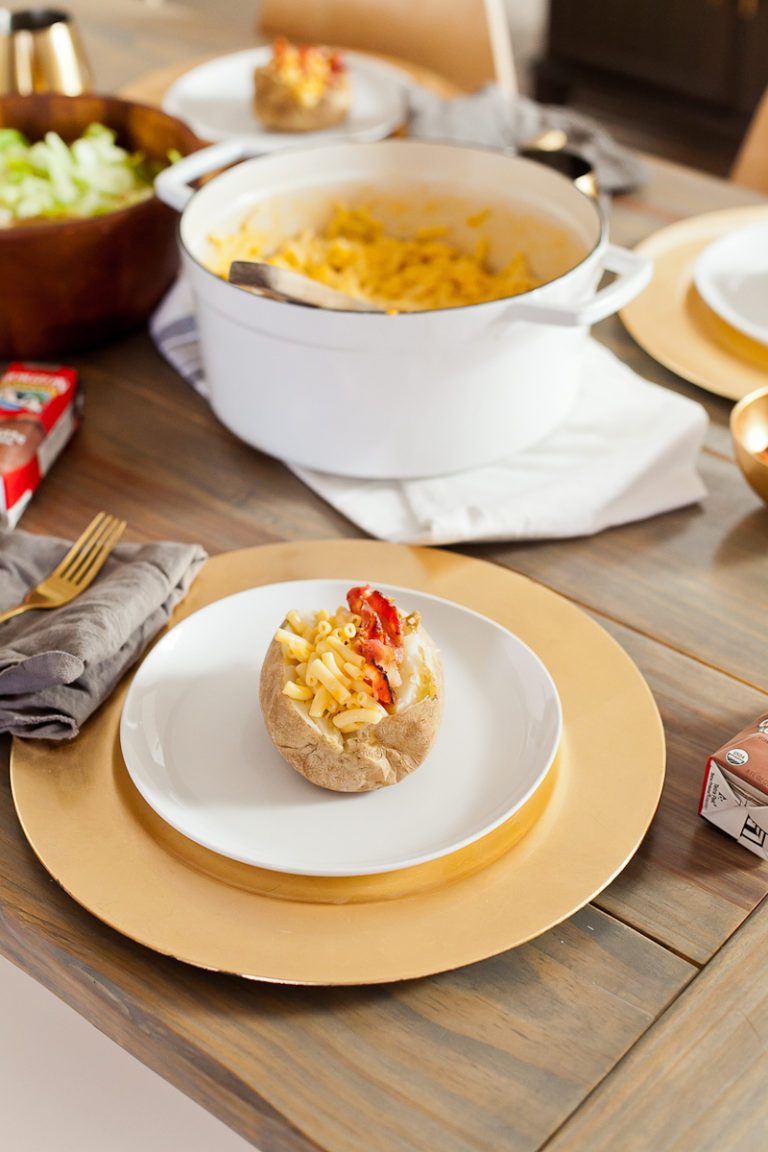 Mac and Cheese Stuffed Baked Potato Fresh Mommy Blog