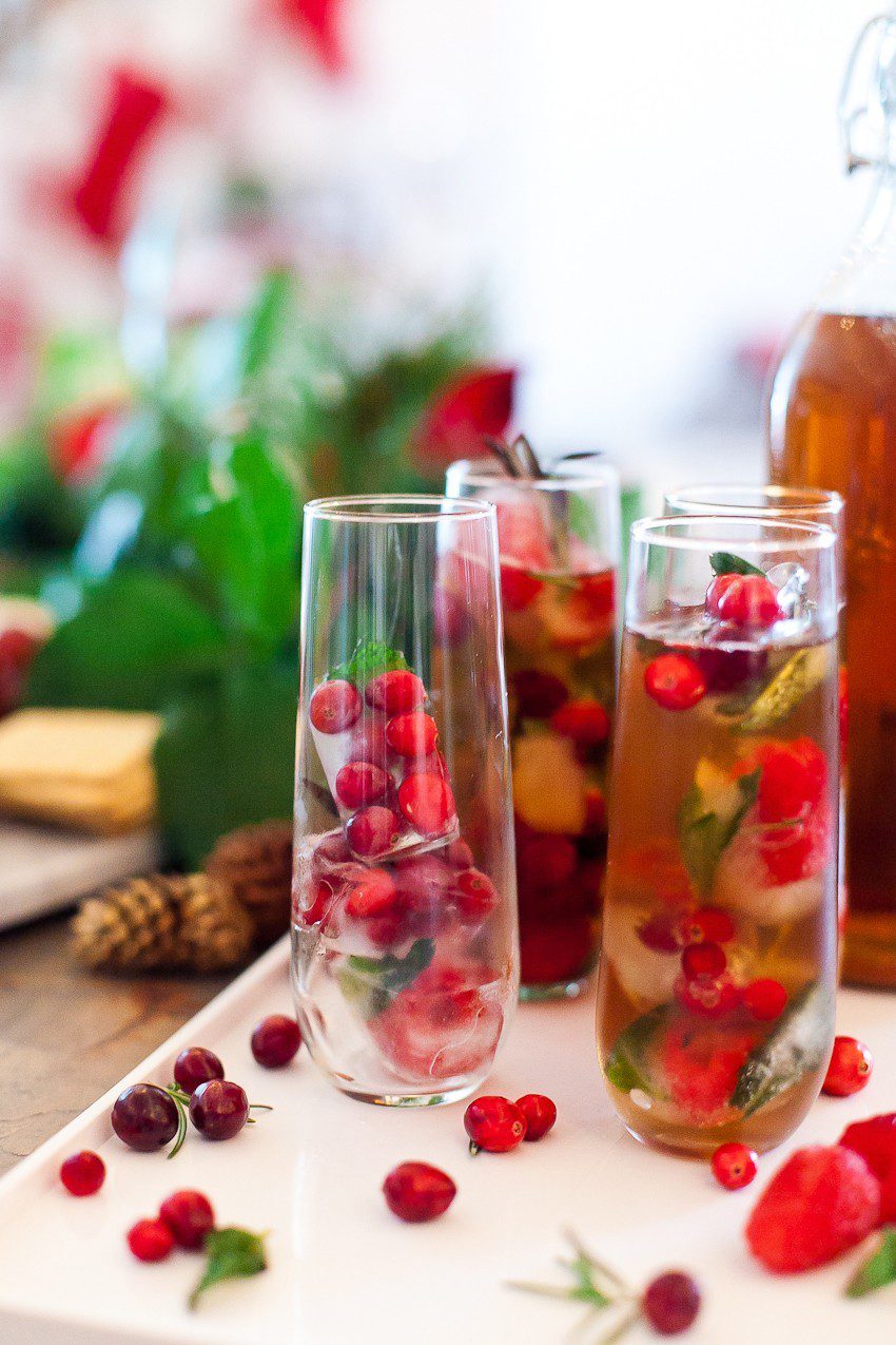 Food Network | Holiday Parties | Merry and Bright Christmas Ice Cubes + Ultimate Holiday Cheese Board featured by top Florida foodie blog Fresh Mommy Blog
