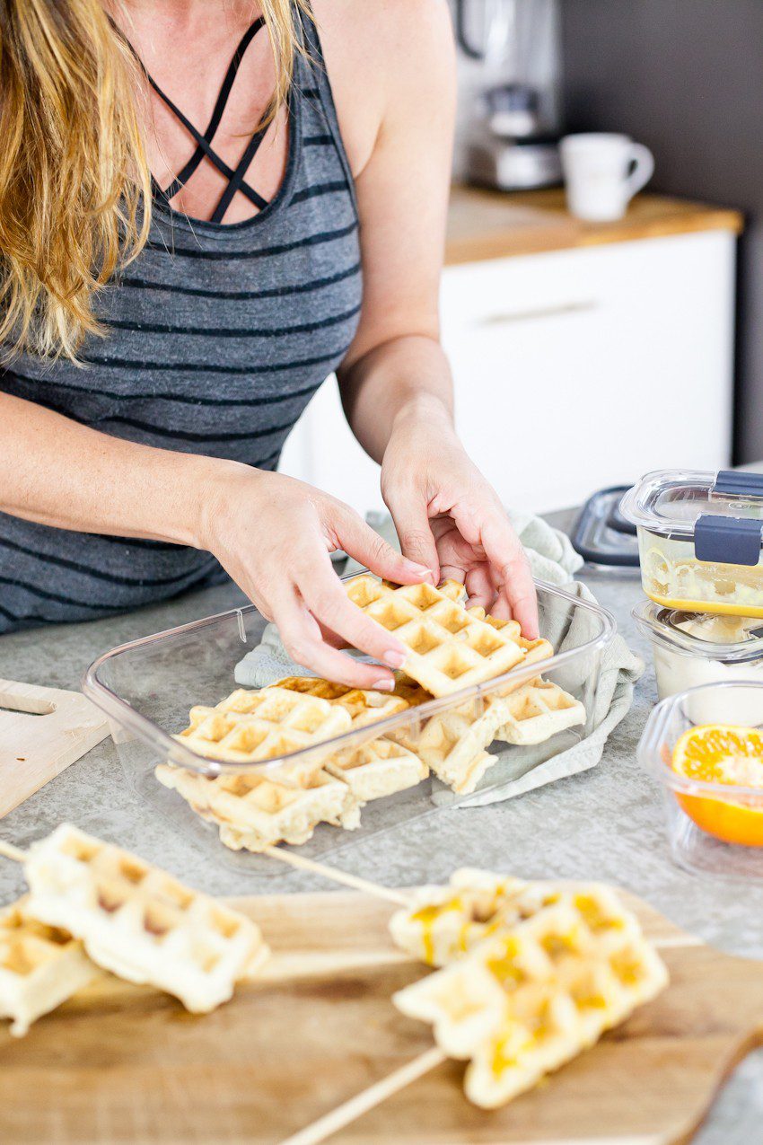 My best hack for busy mornings and meal prep! Plus a recipe for Waffle Dogs with Orange Maple Glaze