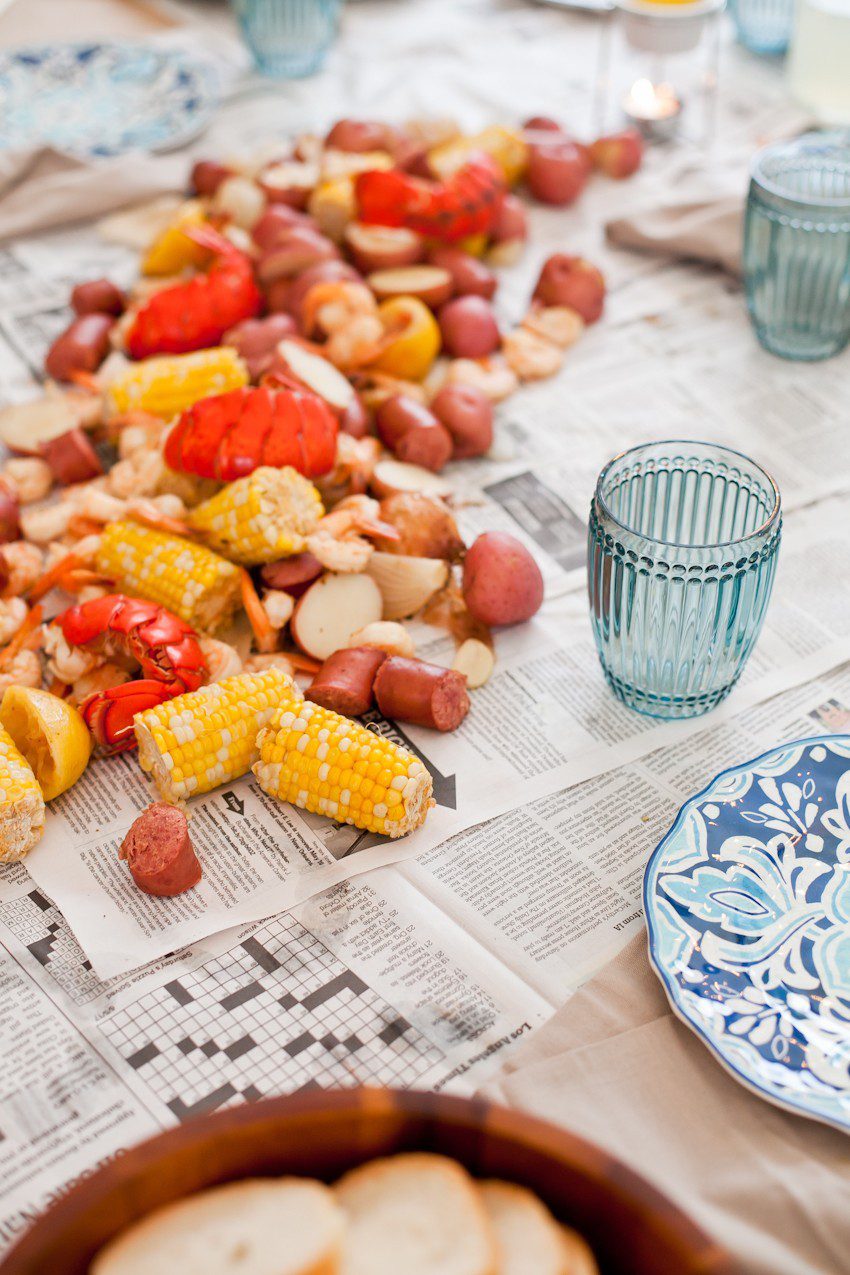Host a seafood boil for the perfect outdoor entertaining! It's easier than you think... tips from a first-timer! Summer grilling and outdoor entertaining made easy!