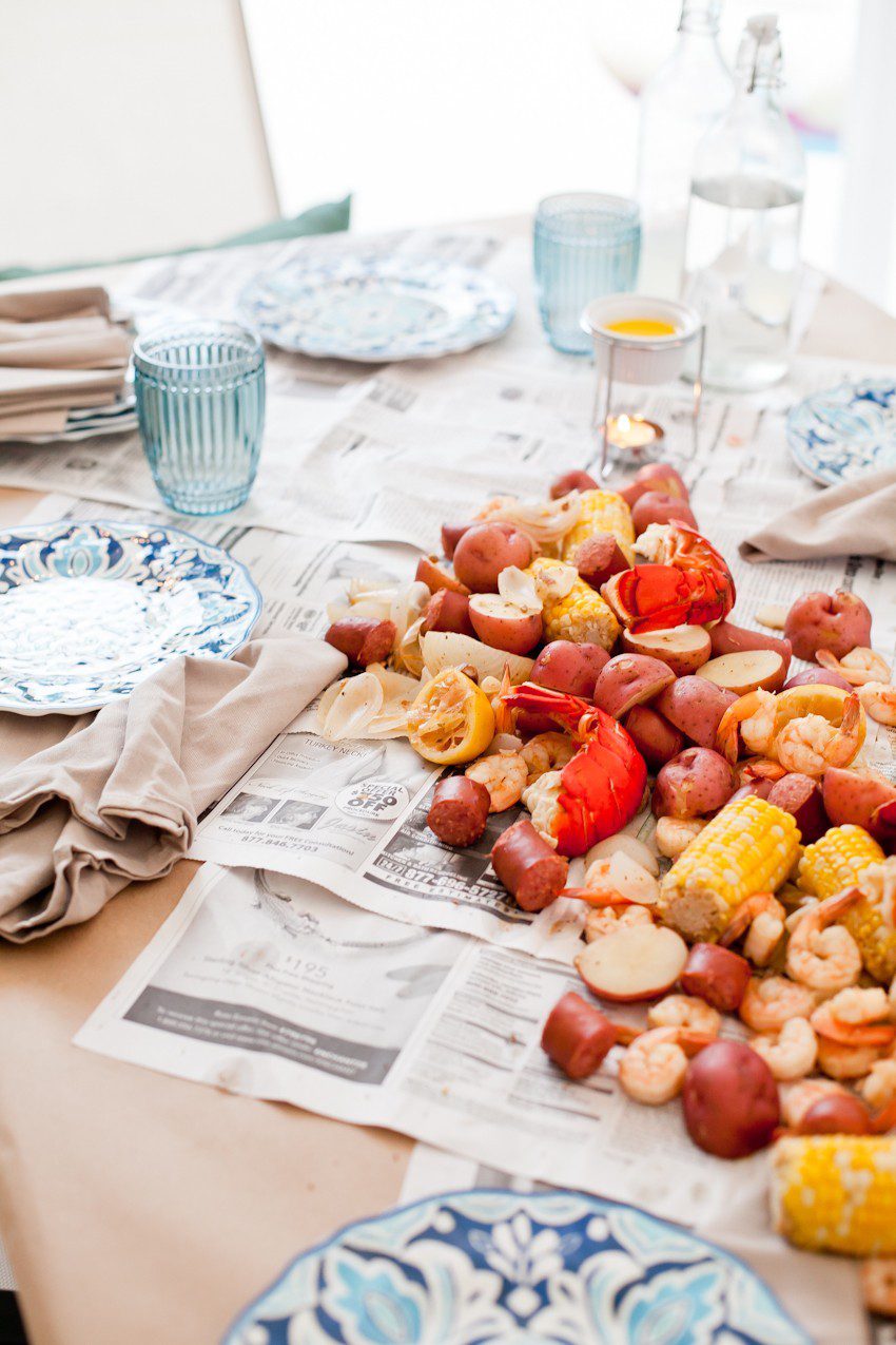 Host a seafood boil for the perfect outdoor entertaining! It's easier than you think... tips from a first-timer! Summer grilling and outdoor entertaining made easy!