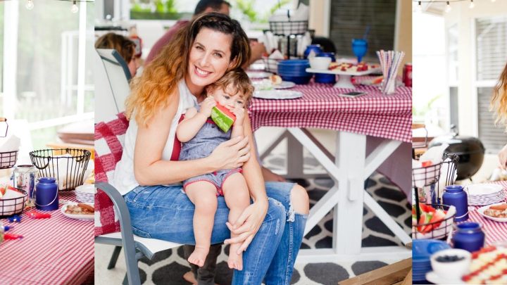 Red White and Blue fun, and a DIY Americana Hot Dog Bar! Set up toppings and flavors for all kinds of hot dogs from around the U.S. Chicago style, Boston, Detroit, Philly, Carolina hot dog and more!