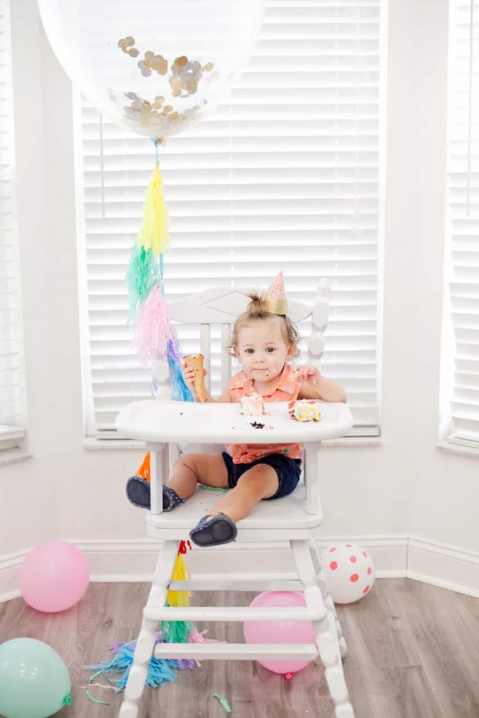 The easiest high chair makeover, and how to paint a highchair in just three steps!