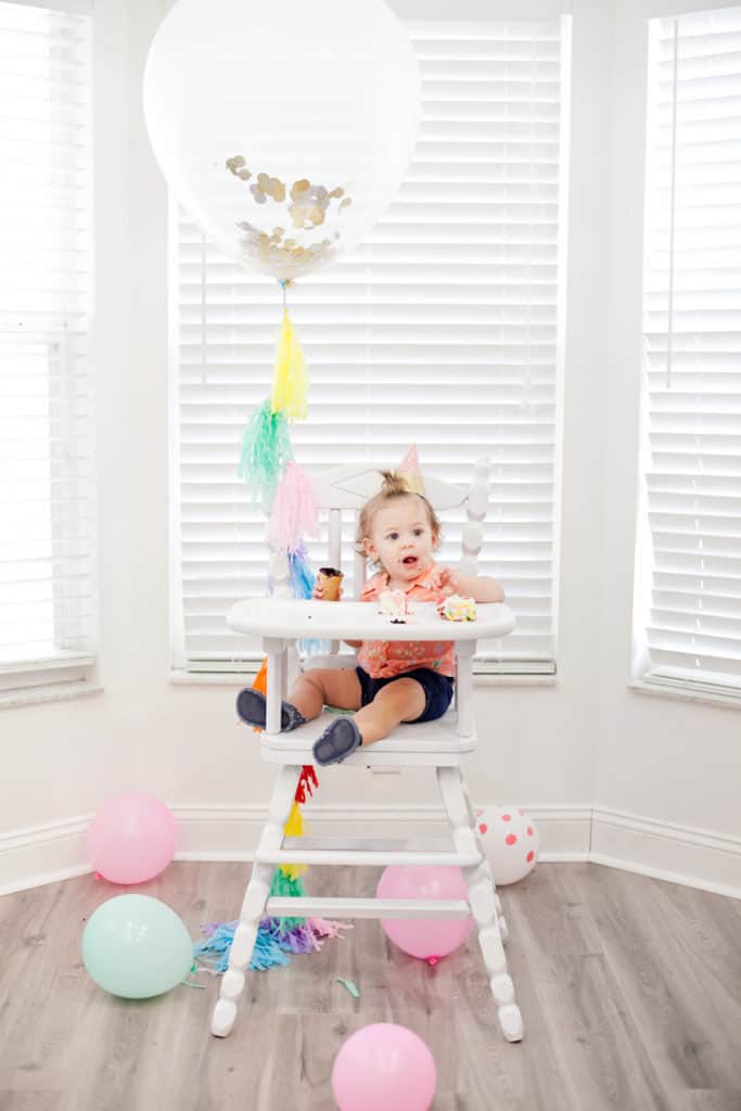 The easiest high chair makeover, and how to paint a highchair in just three steps!
