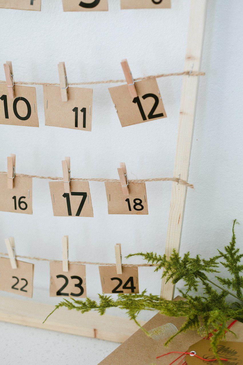 DIY Christmas Advent Calendar featured by top US lifestyle blogger, Fresh Mommy Blog