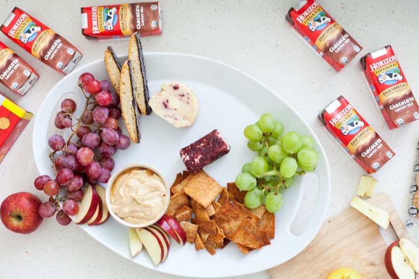 Eggnog Dessert Hummus + How to Make a Sweet Family Friendly Holiday Party Platter