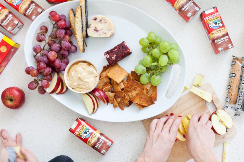 Eggnog Dessert Hummus + How to Make a Sweet Family Friendly Holiday Party Platter