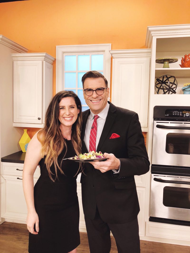 Healthy Apple and Pomegranate Winter Chopped Salad with Pazazz Apples from Tabitha Blue, popular Florida lifestyle blogger on Daytime TV, WFLA channel 8 in Tampa Bay - Healthy Apple and Pomegranate Winter Salad Recipe by popular Florida lifestyle blogger Fresh Mommy Blog