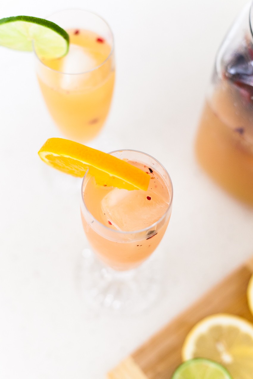 Spring Sipper mocktail, or make it a cocktail, for any occasion! - A Refreshing Citrus Spring Sipper Mocktail Recipe by popular Florida lifestyle blogger Fresh Mommy Blog