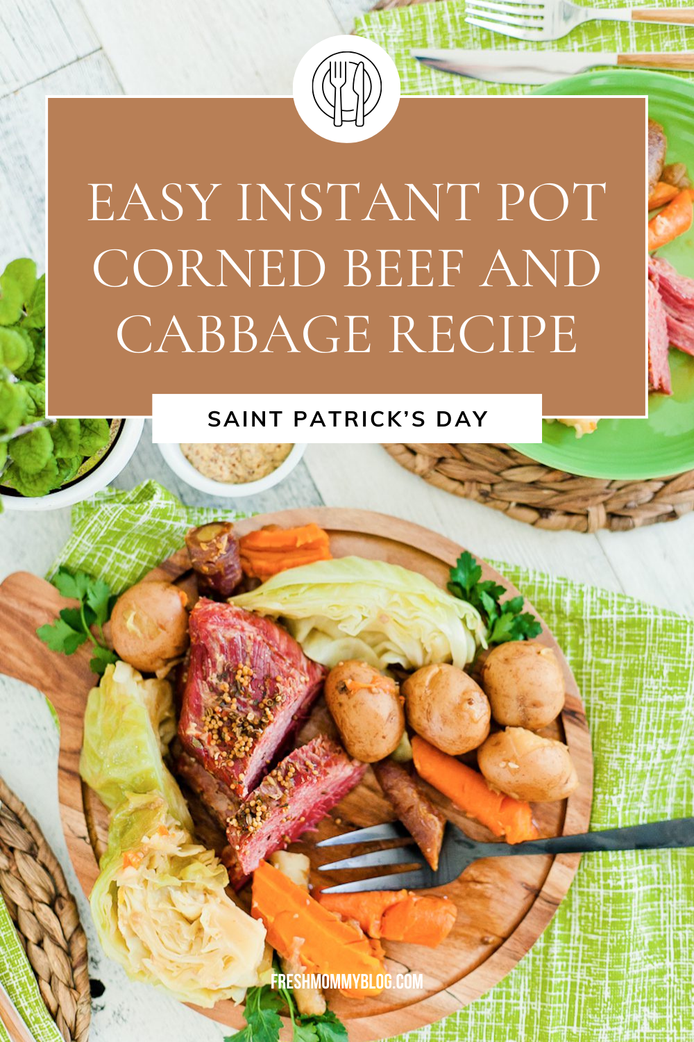 is simple, beer-infused Instant Pot Corned Beef and Cabbage Recipe is the perfect way to celebrate St. Patrick’s Day, and just as delicious any other day! It's easy and convenient to cook a tender corned beef dinner in less time with our Instant Pot pressure cooker.