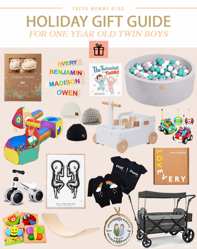 16 Best Gift Ideas for One Year Old Twin Boys featured by top Florida mommy blogger, Fresh Mommy Blog