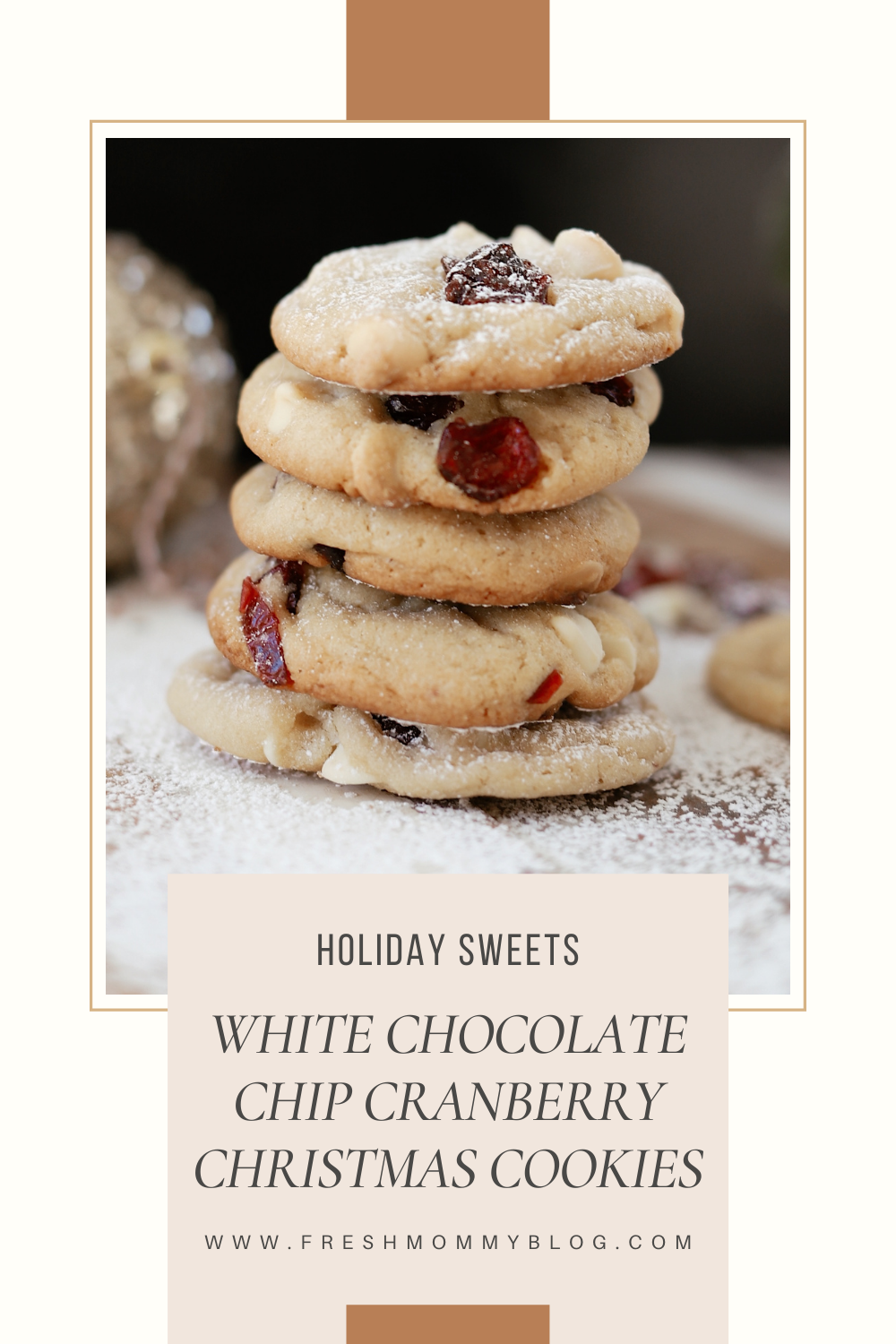 Cranberry White Chocolate Chip Cookies Recipe by top US lifestyle blogger, Tabitha Blue of Fresh Mommy Blog