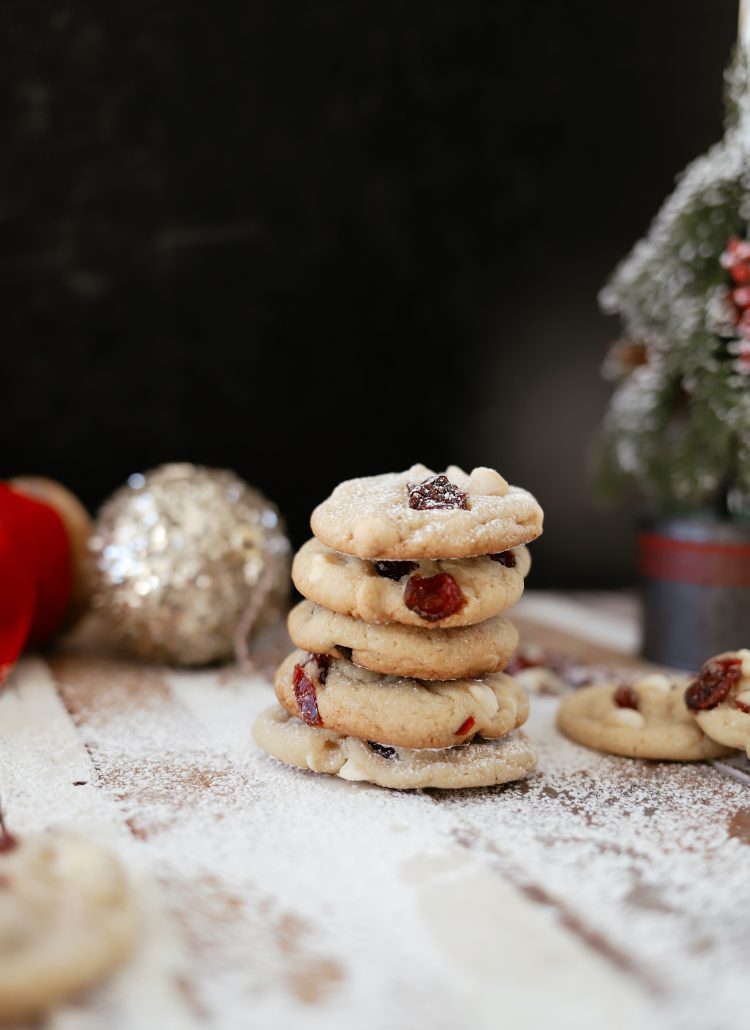Our Favorite Cranberry White Chocolate Chip Cookies for Christmas