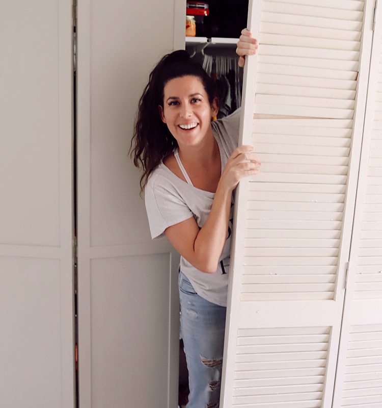 Home Refresh Ideas: DIY Closet Door Upgrade Tutorial. How to update Bi-fold closet doors on a budget. Easy how-to for updating old bifold closet doors and save money (save the hundreds it would cost to replace them!).