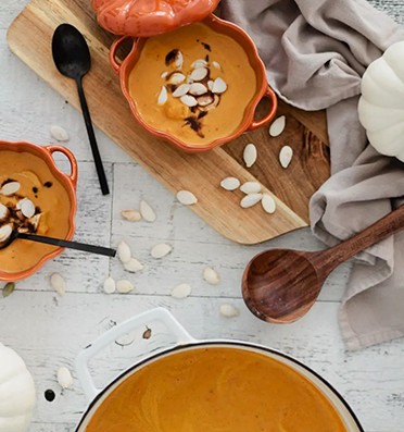 Pumpkin crab soup recipe featured by top Florida lifestyle blog, Fresh Mommy Blog