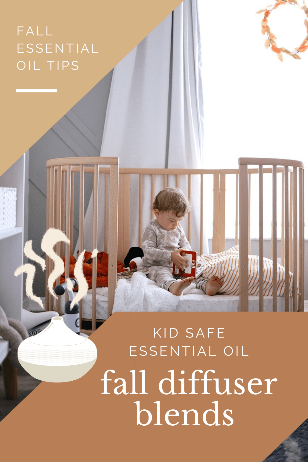 Fall Diffuser Blends With Safe Essential Oils for Kids featured by top US essential oils blogger, Fresh Mommy Blog