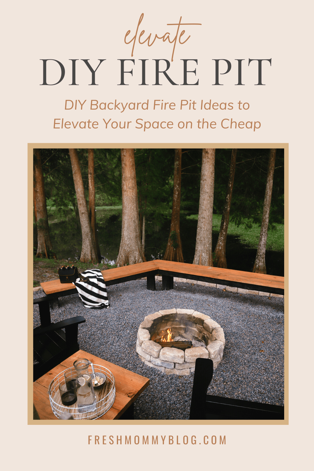 DIY Backyard Fire Pit Ideas to Elevate Your Space on the Cheap! Do you want to create the ideal outdoor space without spending a lot of cash? We needed to do something about our weedy backyard. So, we decided to tackle it with a few budget fire pit and backyard design ideas on the cheap.