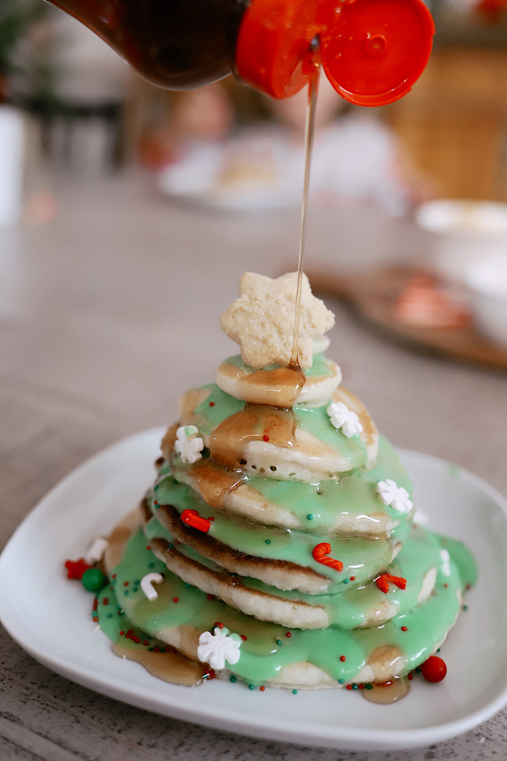 Whoa. This Christmas Tree Pancake Stack is the New Gingerbread House!