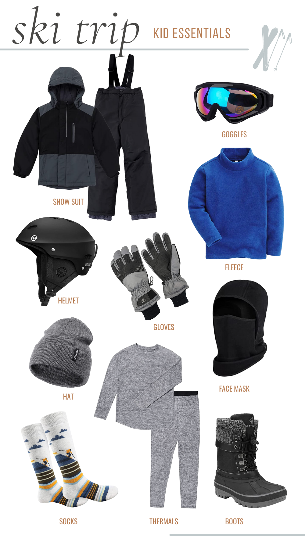 Ski Trip Packing List featured by top US lifestyle blogger, Tabitha Blue of Fresh Mommy Blog.