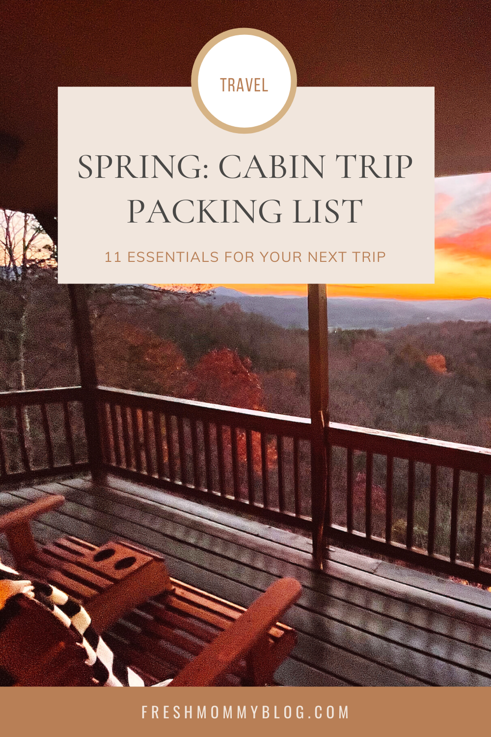 spring cabin packing list