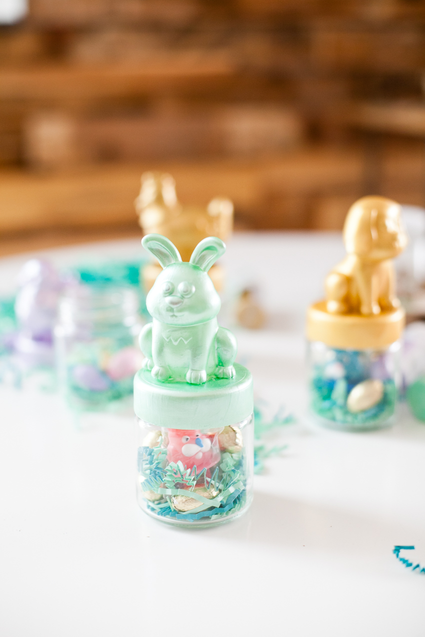 DIY Easter Candy Jars, a tutorial featured by top US lifestyle blogger, Tabitha Blue of Fresh Mommy Blog.