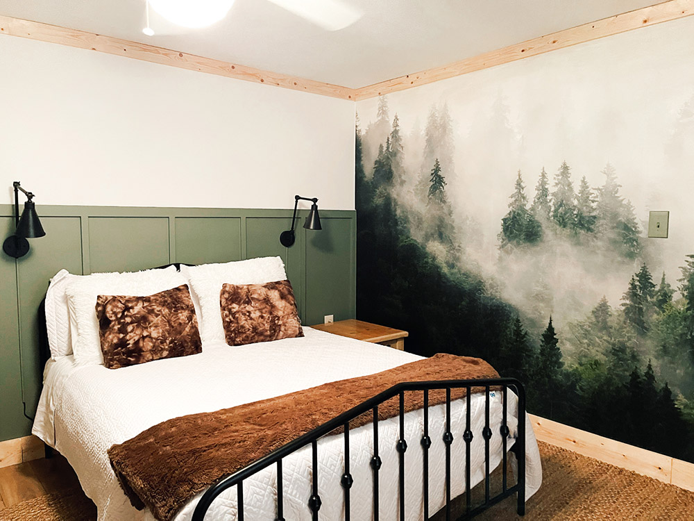 FoggyForestWallpaper-Guest Bedroom