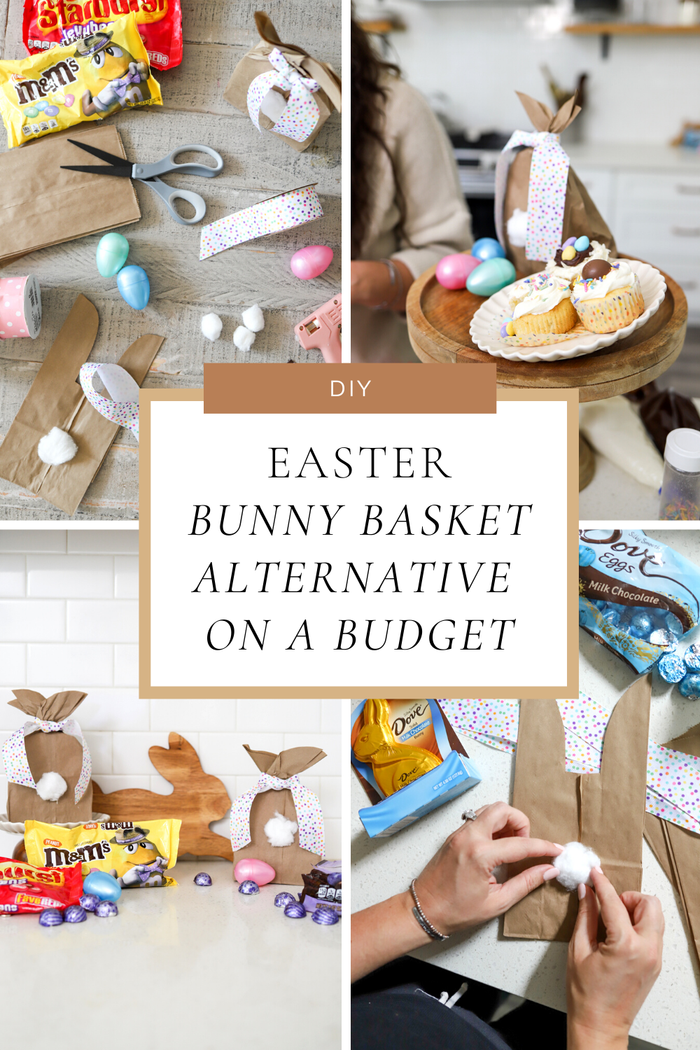 DIY Easter Bunny Basket Alternative. The perfect budget friendly Easter gift bag.