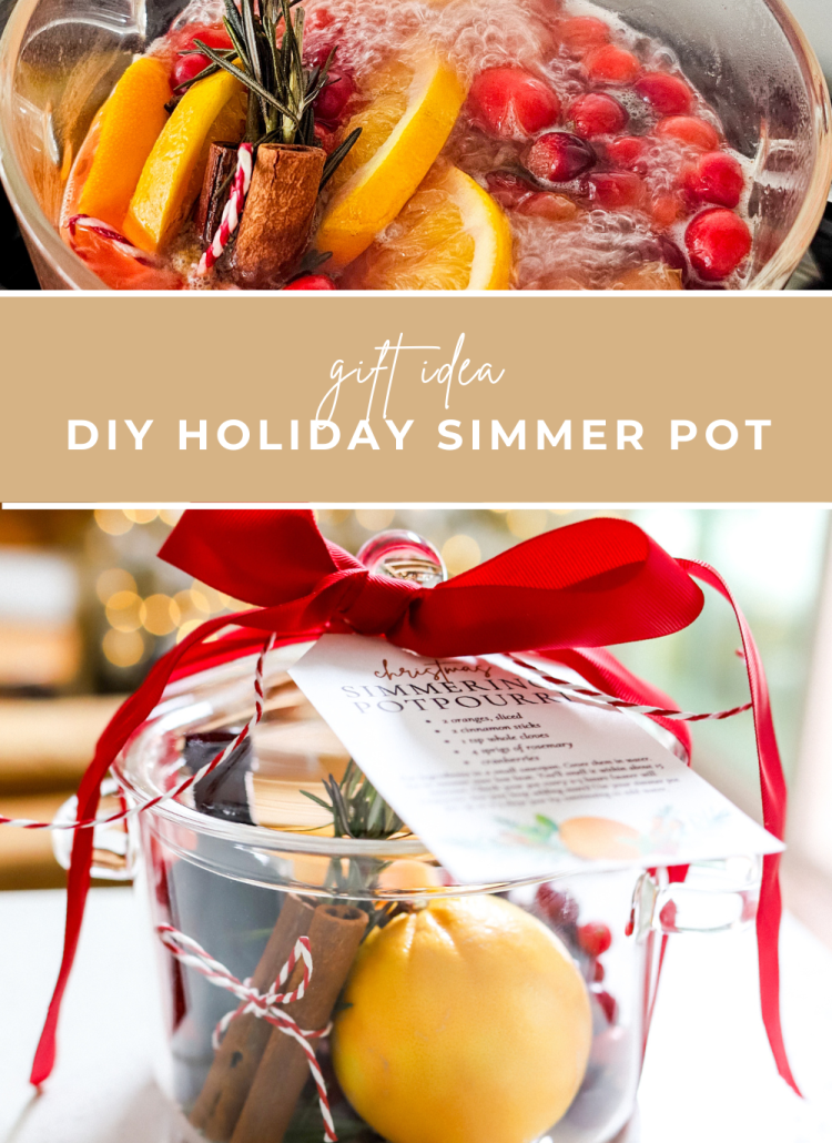 DIY Christmas Simmer Pot Gift Idea + Free Download