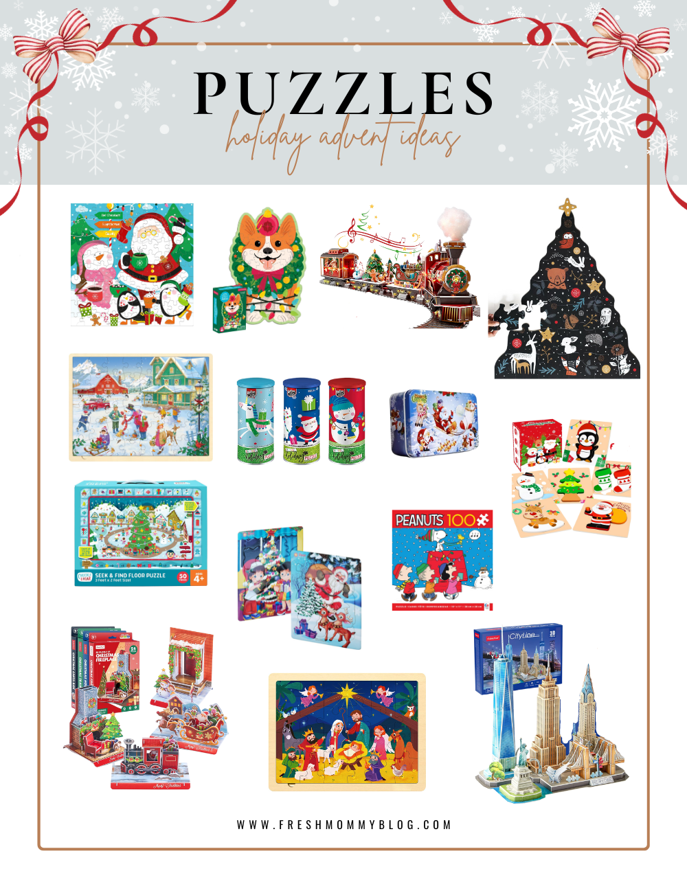 shop our favorite puzzles for your holiday advent calendar