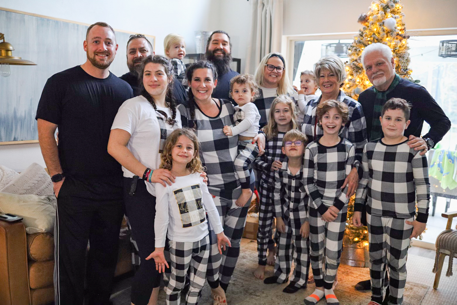 We love including the whole family and getting everyone matching pajamas