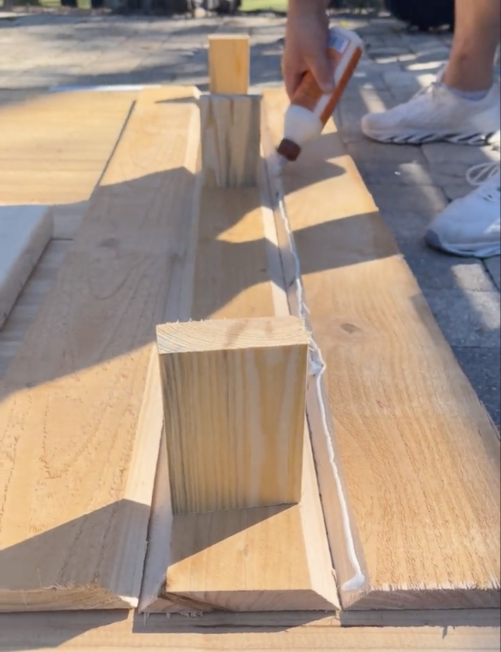 How to DIY wood beams and wood ceiling on a budget