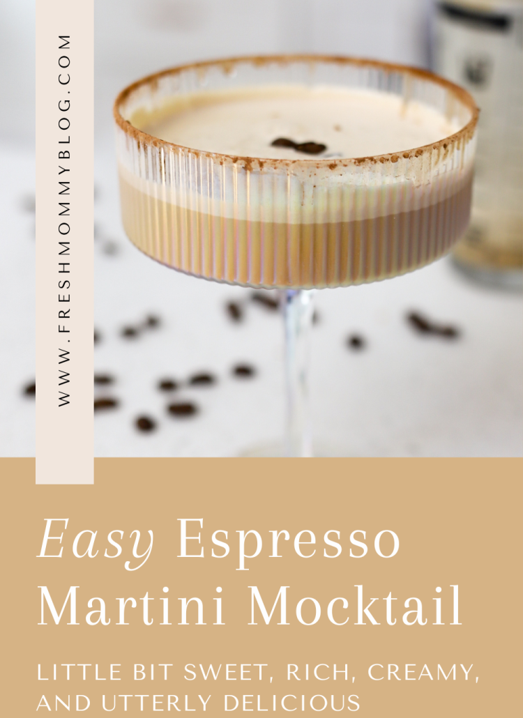 Easy espresso martini mocktail perfect drink to celebrate with