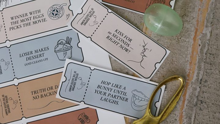 Looking for fun Easter traditions for couples? Try this flirty and romantic adult Easter egg hunt! It’s the perfect Easter date night idea—with over 50 egg filler ideas you can print for free. From spicy surprises to sweet connection prompts, this couples Easter activity will become your new spring favorite! #EasterForCouples #DateNightIdeas #AdultEasterEggHunt #SpringDateIdeas #EasterTraditions #CouplesActivities #MarriageTips #EasterAtHome